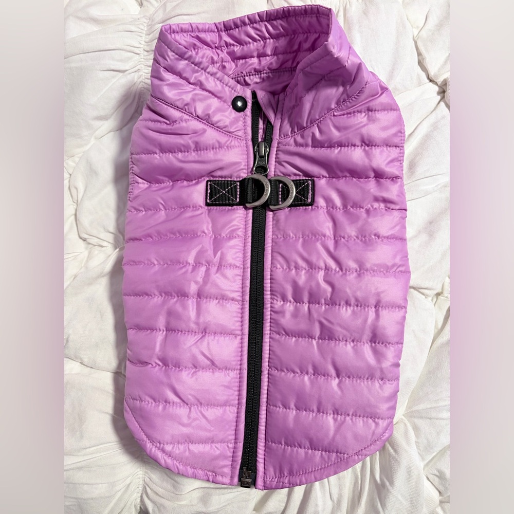 Gooby Purple Dog Puffer Vest Size Medium NWOT